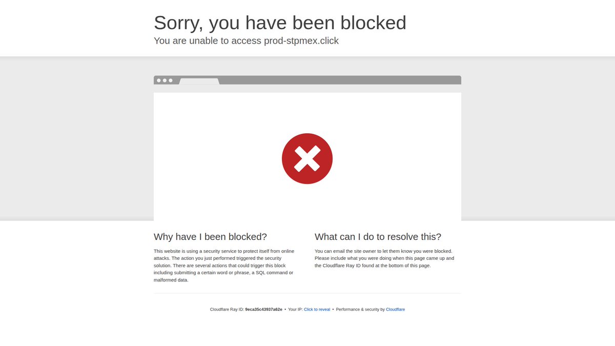 PhishStats's tweet image. new #phishing at hXXps://mx[.]prod-stpmex[.]click | 172.67.191.209 | None | Ascenty Data Centers e Telecomunicacoes SA | ASN AS52925 | #infosec #cybersecurity

phishstats.info/search/b150c63…