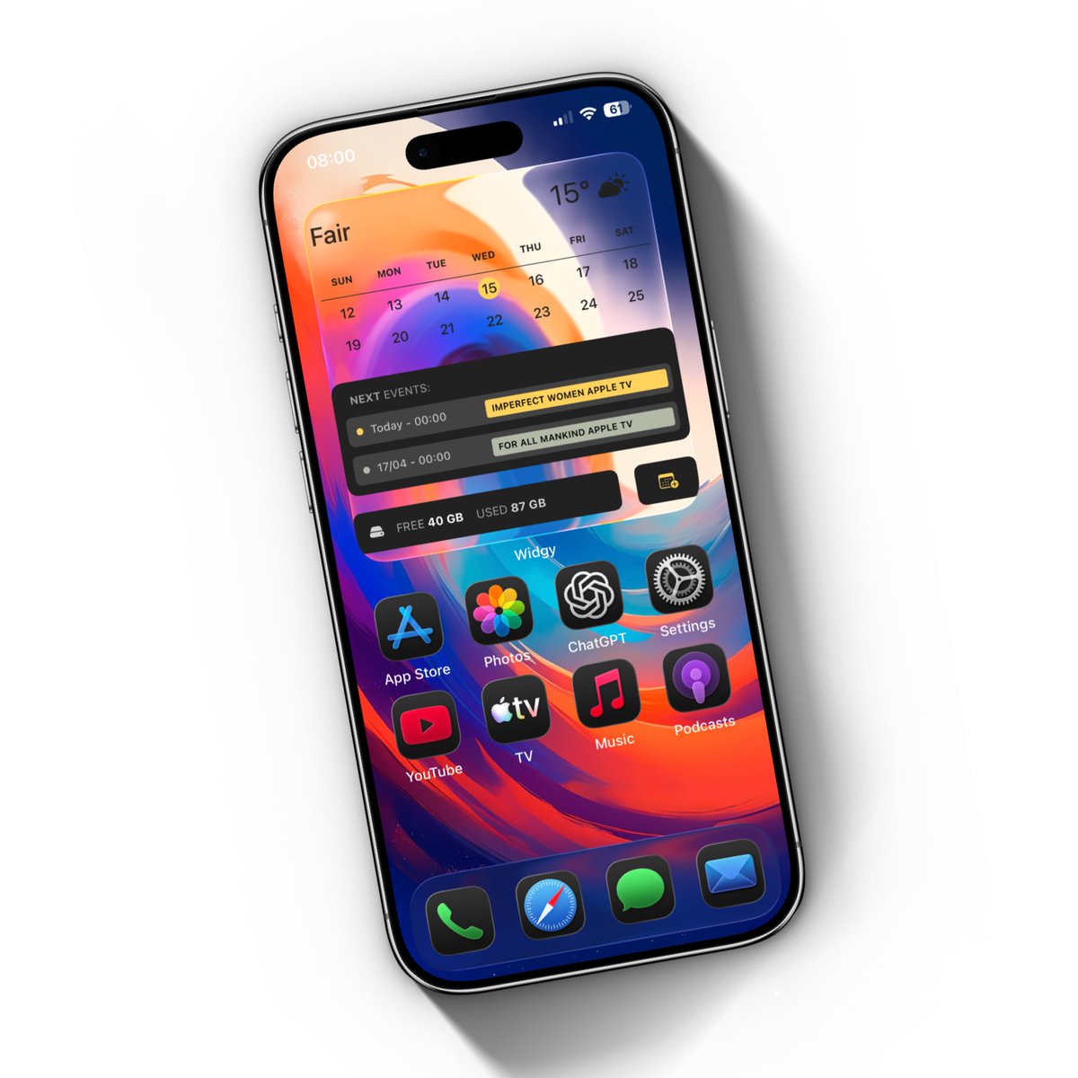 Venero_Antonio3's tweet image. Today’s setup 
#widget from Redo pack by @Hewoood and available here ko-fi.com/s/ca8f7c37b0
.
#wallpaper by @Alan140503 
#mockups by @screenshot_pro 
#homescreensetup #ios #ios26 #Apple #iPhone