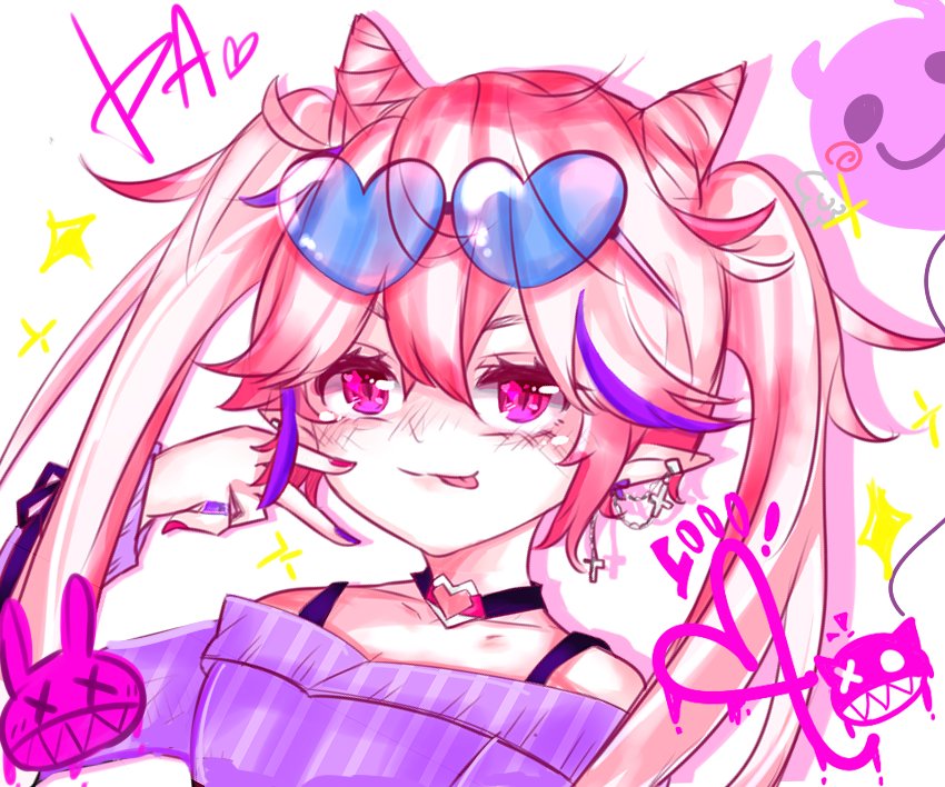 azsce224466's tweet photo. 💫乘勝追擊！🎀
    搗蛋～搗蛋！💖>U<
）其實畫得很偷懶原本線稿太炸不想救就隨便畫上��惹嘿嘿
#Elsword #艾爾之光 https://t.co/n3m0kToRnh