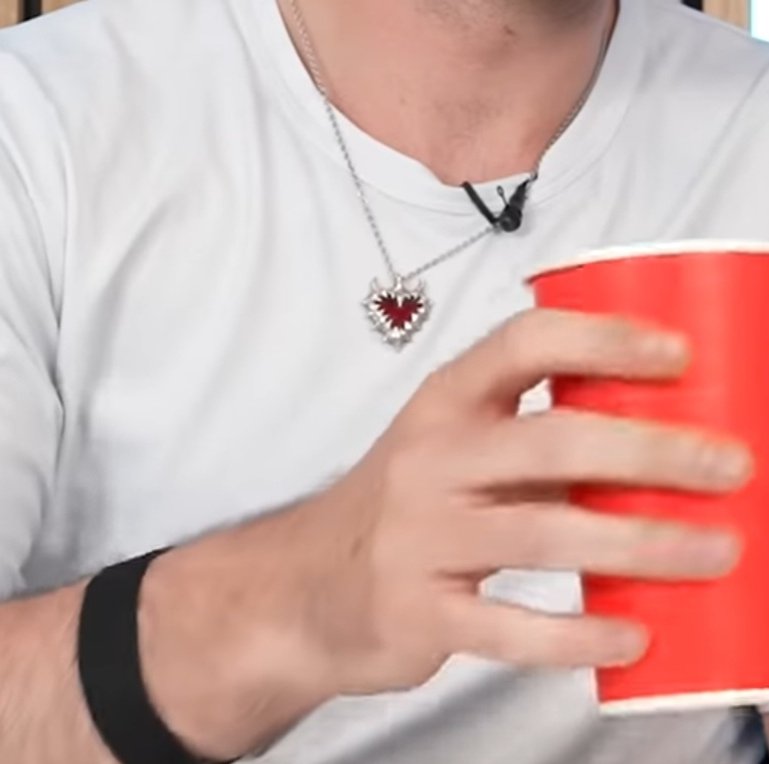 I noticed that Will has a bracelet with a green heart and James has a necklace with a red heart. It's like good bin bad bin. :) I'm sure it's a coincidence but I think it's adorable.