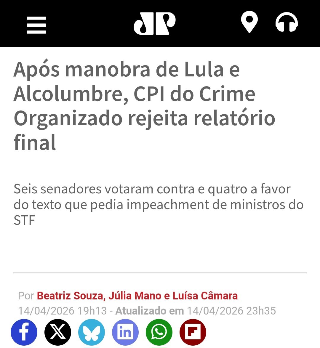 Regime ptista enterra CPI que pedia indiciamento de ministros do STF. 
É bandido defendendo bandido!