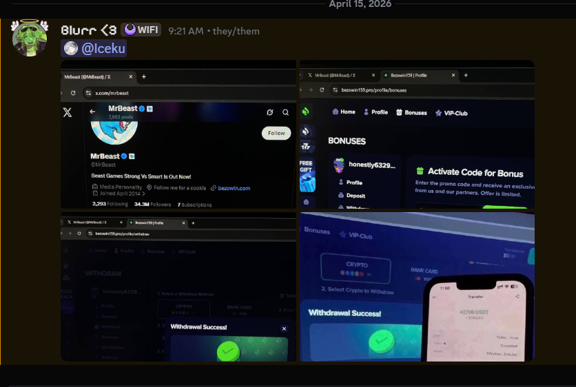 BlurrIsReal's tweet photo. Remember guys one day and a blink and suddenly all your accounts got hacked. 
also anyone else seen this?? This is what my account sent and then an hour later discord closed my account and im FIGHTING for it back @discord_support https://t.co/UDxRqsHLeq