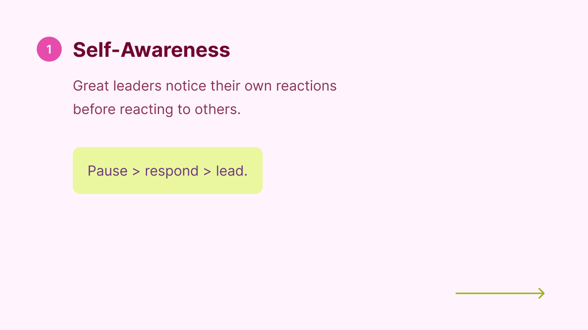 quire_io's tweet image. Leadership isn’t just about decisions—it’s about how they’re felt.

Understanding and responding to people is what turns plans into progress. Which skill matters most in your team? 👀 (1/2)

#leadership #peopleskills #productivitytips #leadershipdevelopment