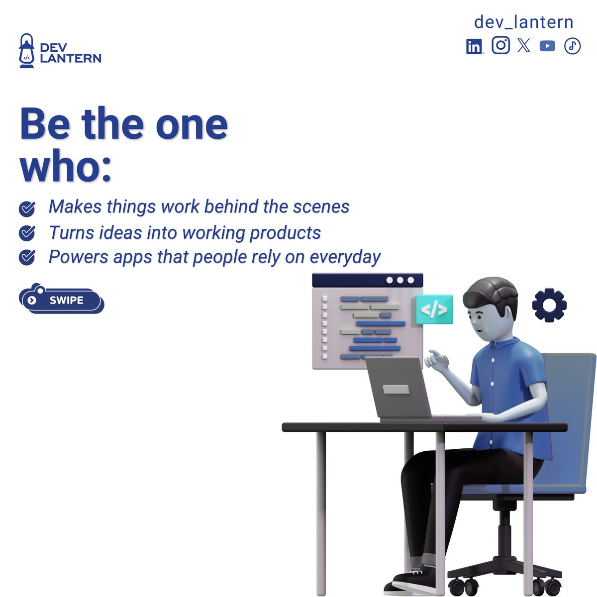 dev_lantern's tweet photo. Be the one who builds the systems everything runs on 

Backend Development = the engine behind every app.

🚨 Dev Matrix Cohort 2 is FREE Learn. Build. Grow.

Apply here: https://t.co/A4Sj8L5HKE https://t.co/6Qqq62u1iZ
