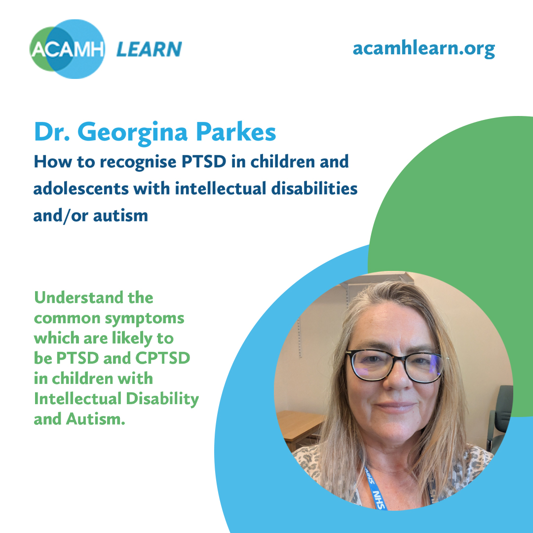 acamh's tweet image. How can we tell when behaviour signals #trauma, not just a neurodevelopmental difference? Dr Georgina Parkes discusses recognising #PTSD &amp;amp; #complexPTSD in children with #intellectualdisability &amp;amp; #autism, drawing on clinical examples &amp;amp; reviewing literature. bit.ly/41rNHBP