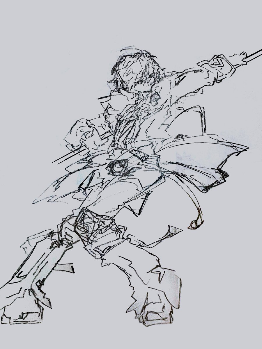 部活で描いたんですけどなんかかっこいいね