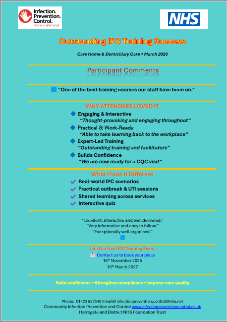 Outstanding IPC Training Success
Care Home &amp; Domiciliary Care • March 2026