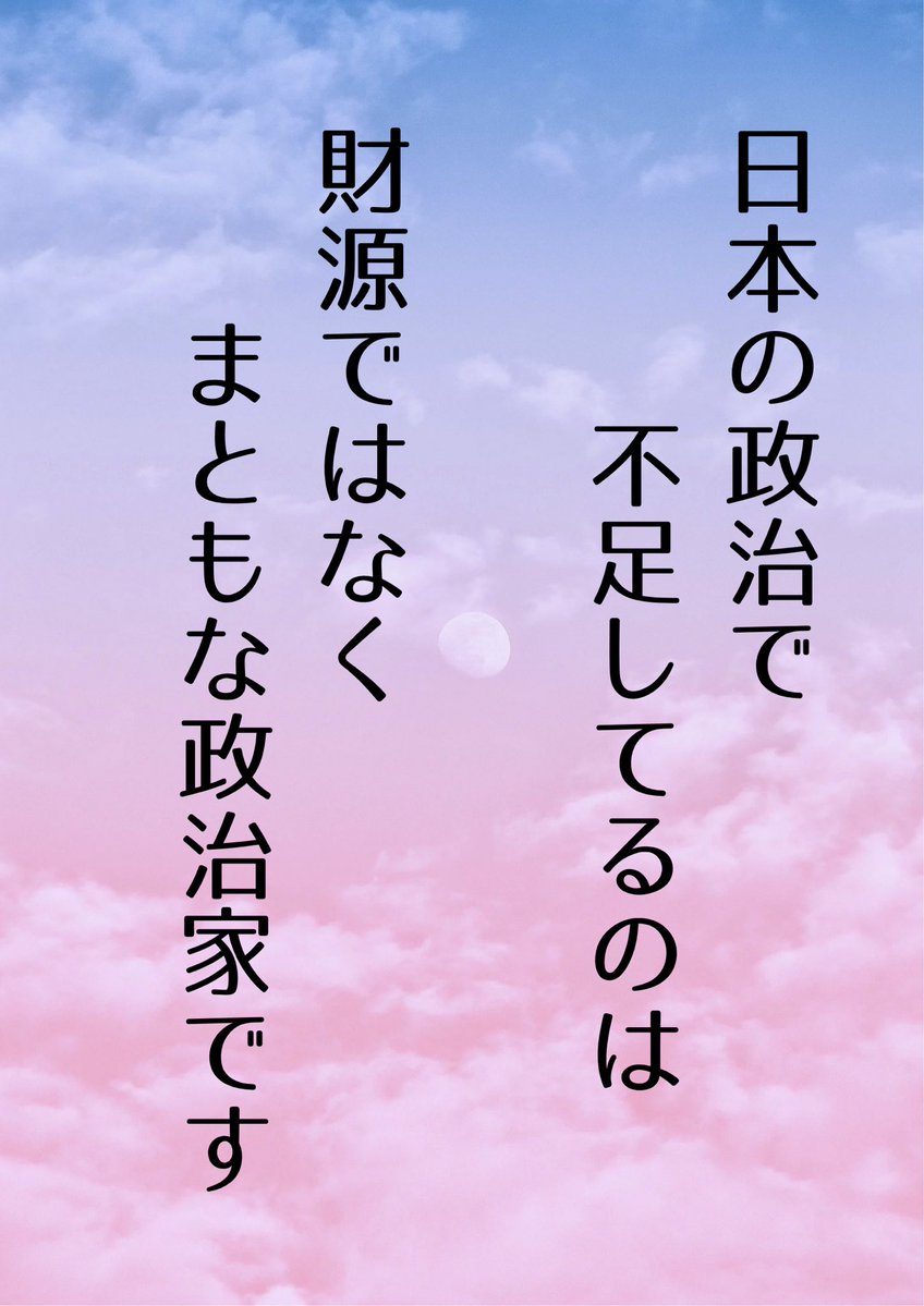 ぽてと🐾@政治は未来への投資 tweet media