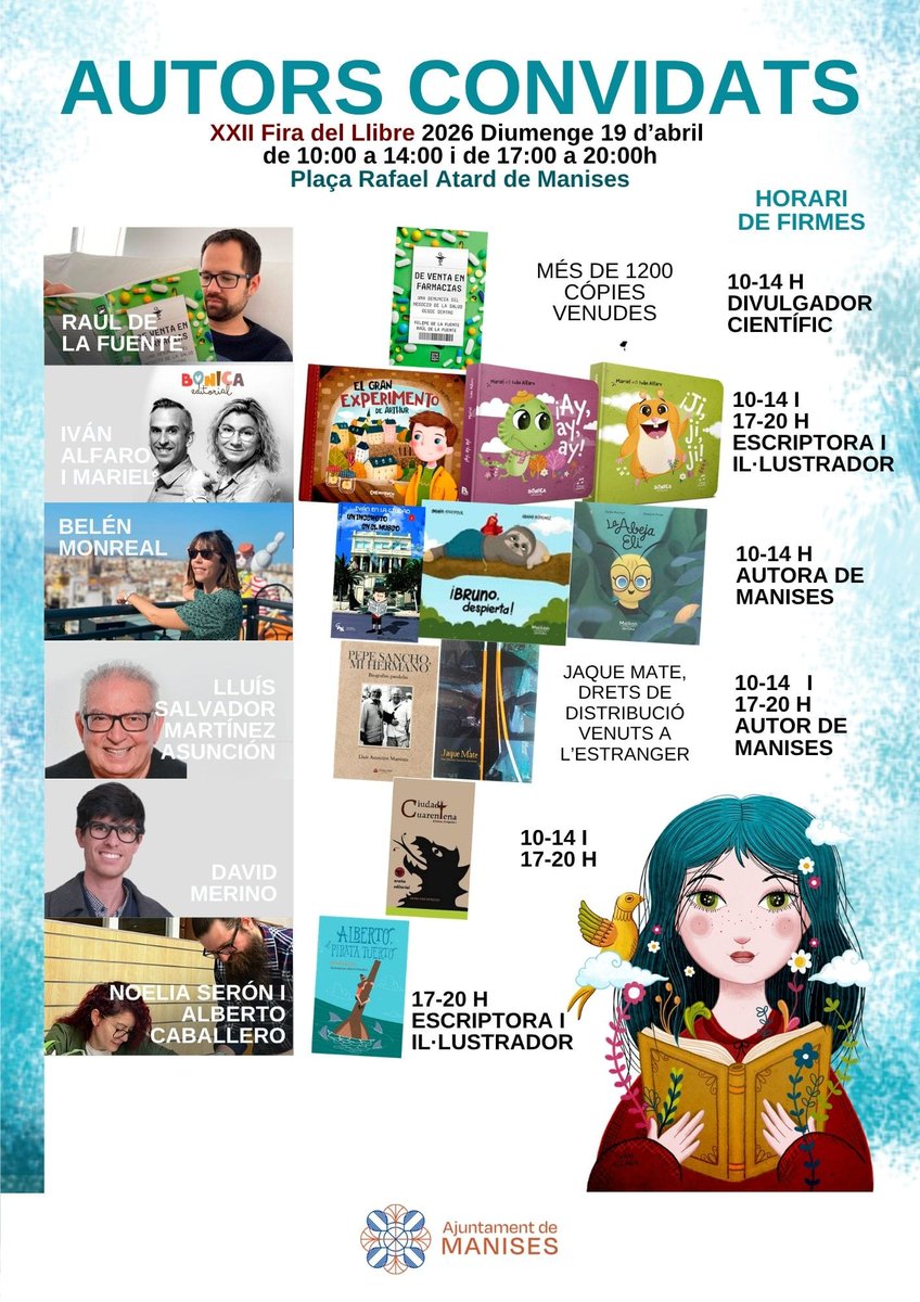 Enkaru_'s tweet photo. El próximo 19 de abril, estaré en la Fira del Llibre de Manises, ¡y encantada de dedicaros mis libros con dibujo incluido! Mis trabajos más recientes son: 50 Historias de Fútbol para antes de dormir (Planeta), Hell's Rain (Letra Blanka), Demon Quest (Fandogamia). ¡Nos vemos! 😘 https://t.co/5JknmLXsE6