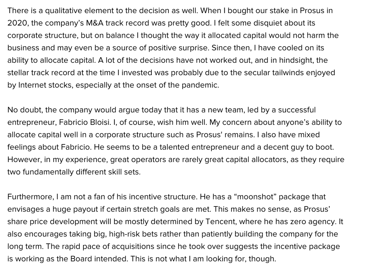 mtobinwex's tweet photo. Interesting take on Prosus $JSEPRX from Rob Vinall https://t.co/IGFSw2HANV