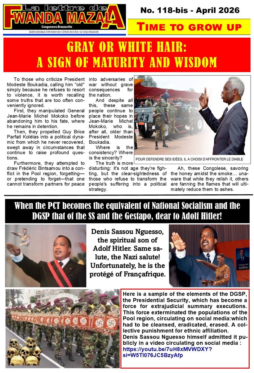 Quand le PCT se fait l'équivalent du national socialisme et la DGSP celui des SS et la Gestapo, chers à Adolph Hitler !