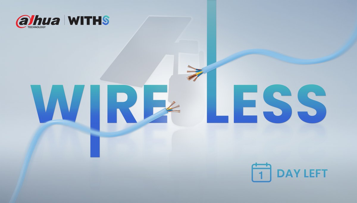 DahuaHQ's tweet photo. Say goodbye to cables! 👋
Something simple and wireless is coming… Can you guess what it is?
Comment your guess below! Stay tuned to discover how effortless protection will look—coming soon from WITHS.⚡
#WITHS #SimpleSmartSecure #sosimplewithsyou https://t.co/hwGokO0ueH
