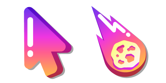 CustomCursor's tweet image. A flying comet leaves a vibrant trail of purple, pink, and orange shades that blend in a wonderful gradient! This #Minimal #Gradient #Comet custom cursor will bring a simple yet striking touch, full of galactic magic, right to your device! #CustomCursor
custom-cursor.com/collection/min…
