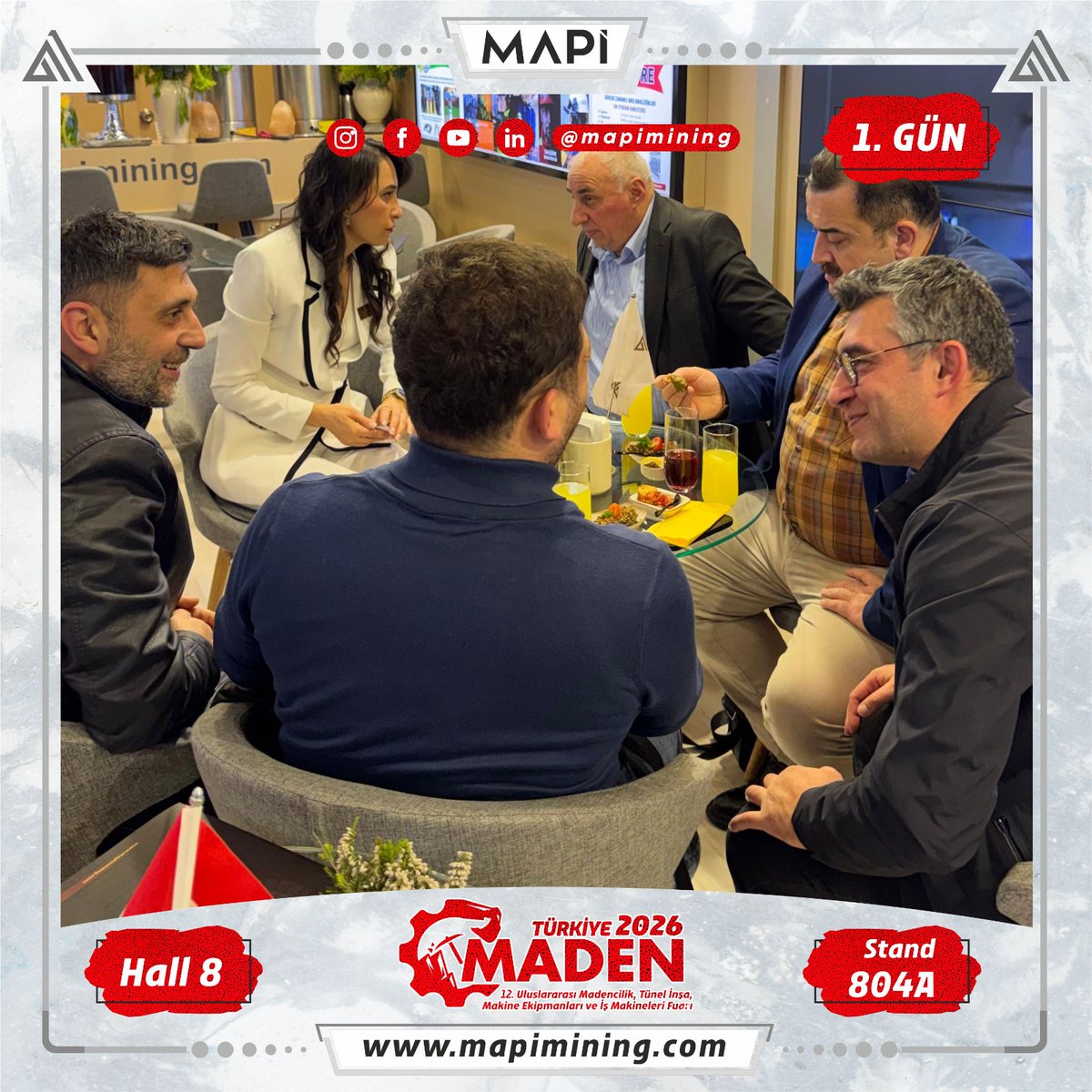 mapimining's tweet image. TÜYAP Madencilik Fuarı’ndan öne çıkanlar - 1. Gün 
⸻
Highlights from TÜYAP Mining Exhibition - Day 1

#mapi #mapimining