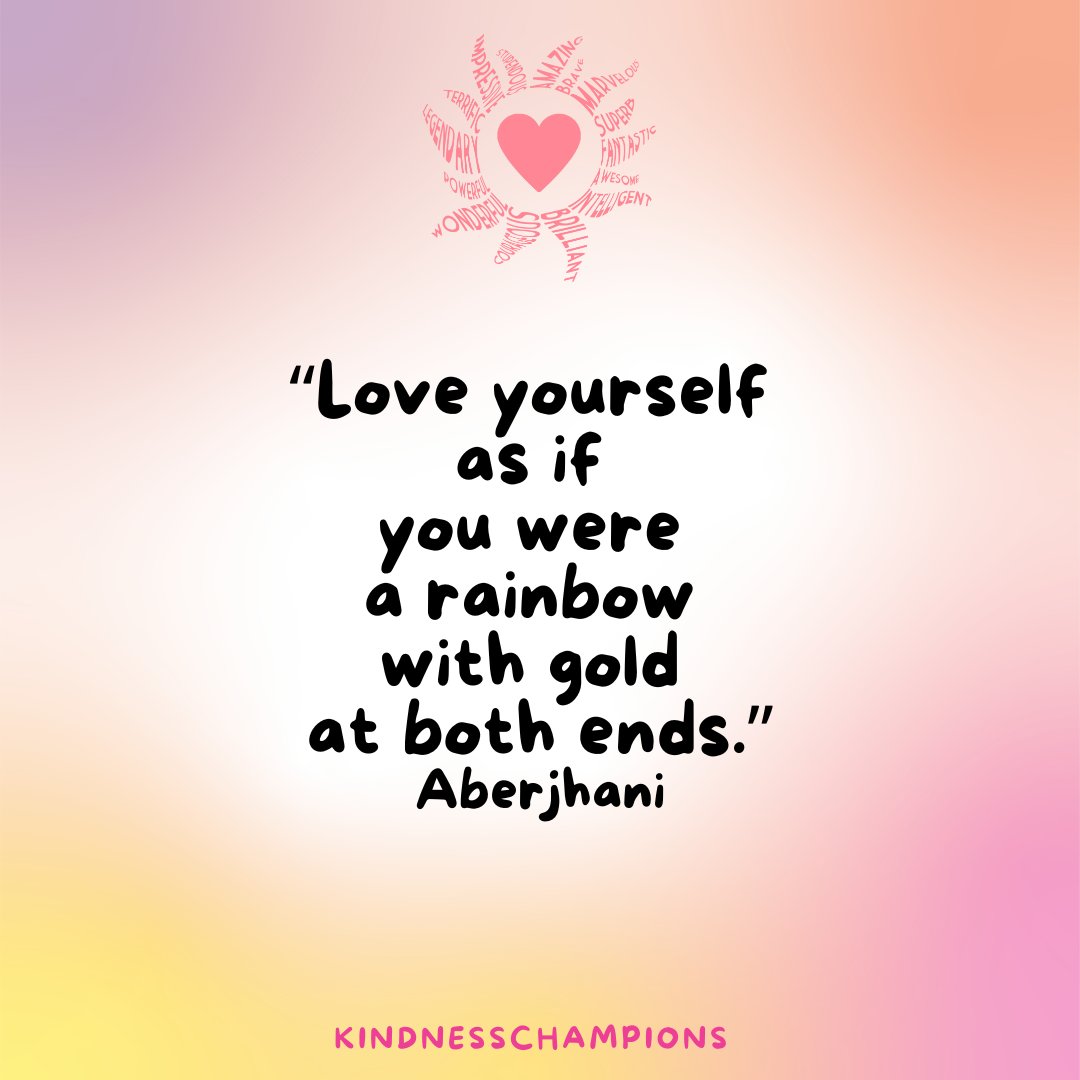 KindnessChamps's tweet image. Kindness Champions love yourself🥰
We Love You❤️
#StrongerTogether💪🏼💪🏻💪🏽💪🏿💪🏾
#Ubuntu🌻
#loveyourself💝
#Aberjhani🌟