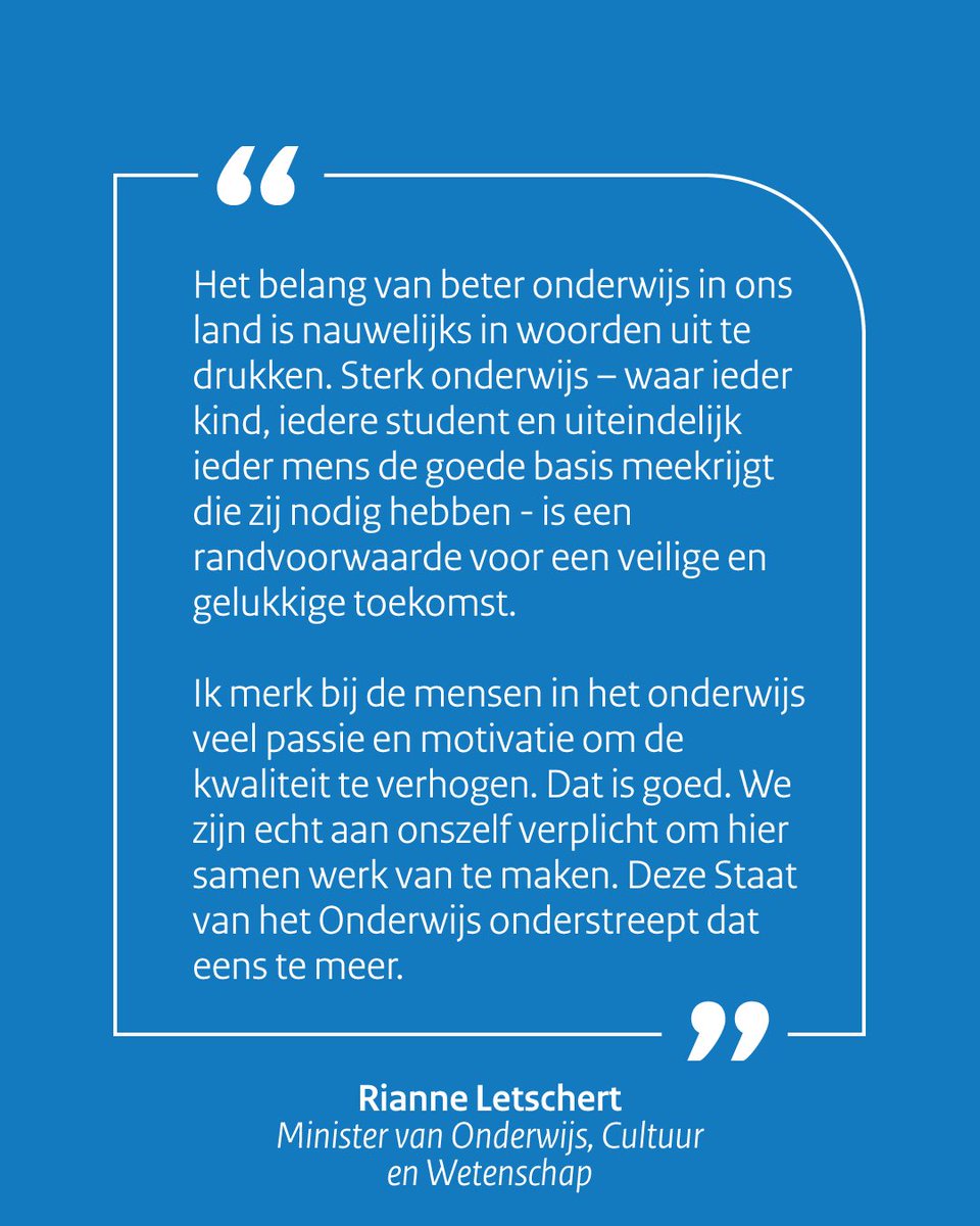 Ministerie van Onderwijs, Cultuur en Wetenschap tweet media