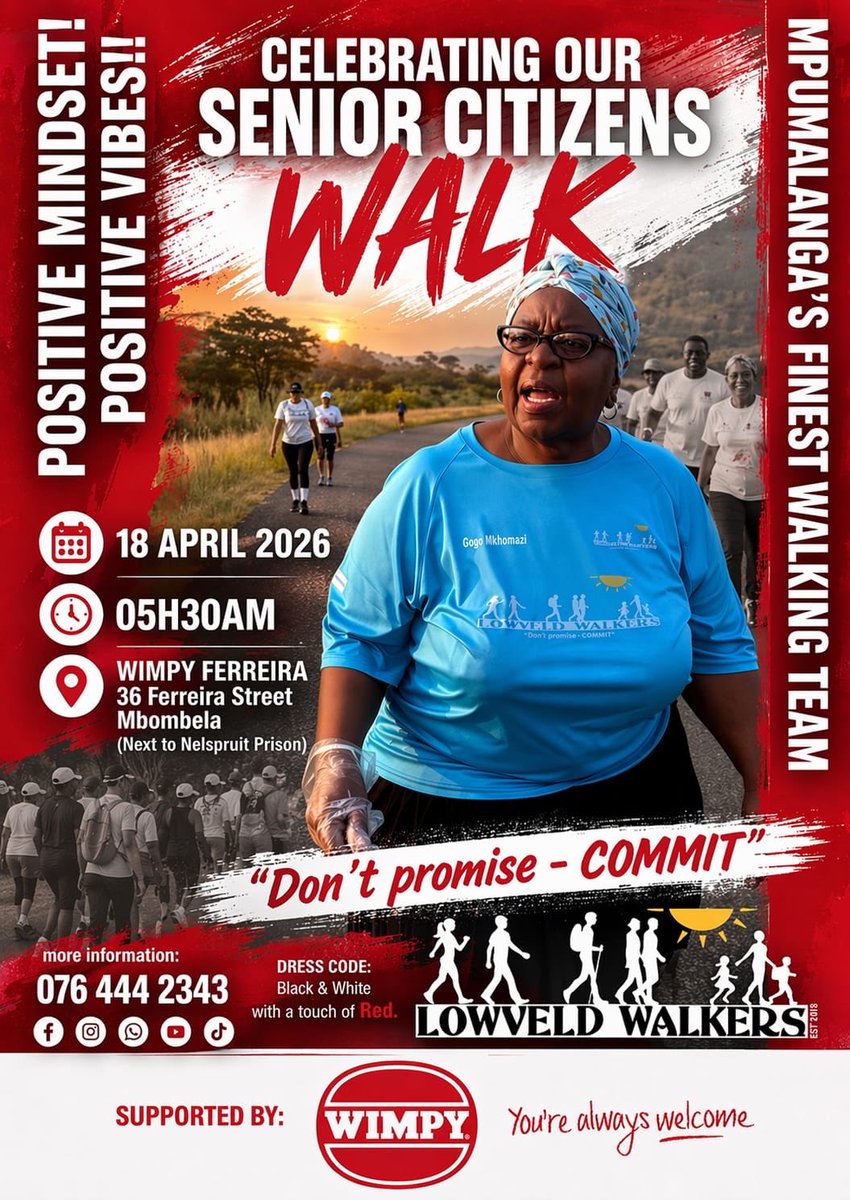 Morning Fam...

Ngiyatsemba by now we all know kutsi we are the only team in Mpumalanga that has so many senior citizens. 
This week gives us an opportunity to celebrate and appreciate them for kuba natsi and for sharing their wisdom natsi.