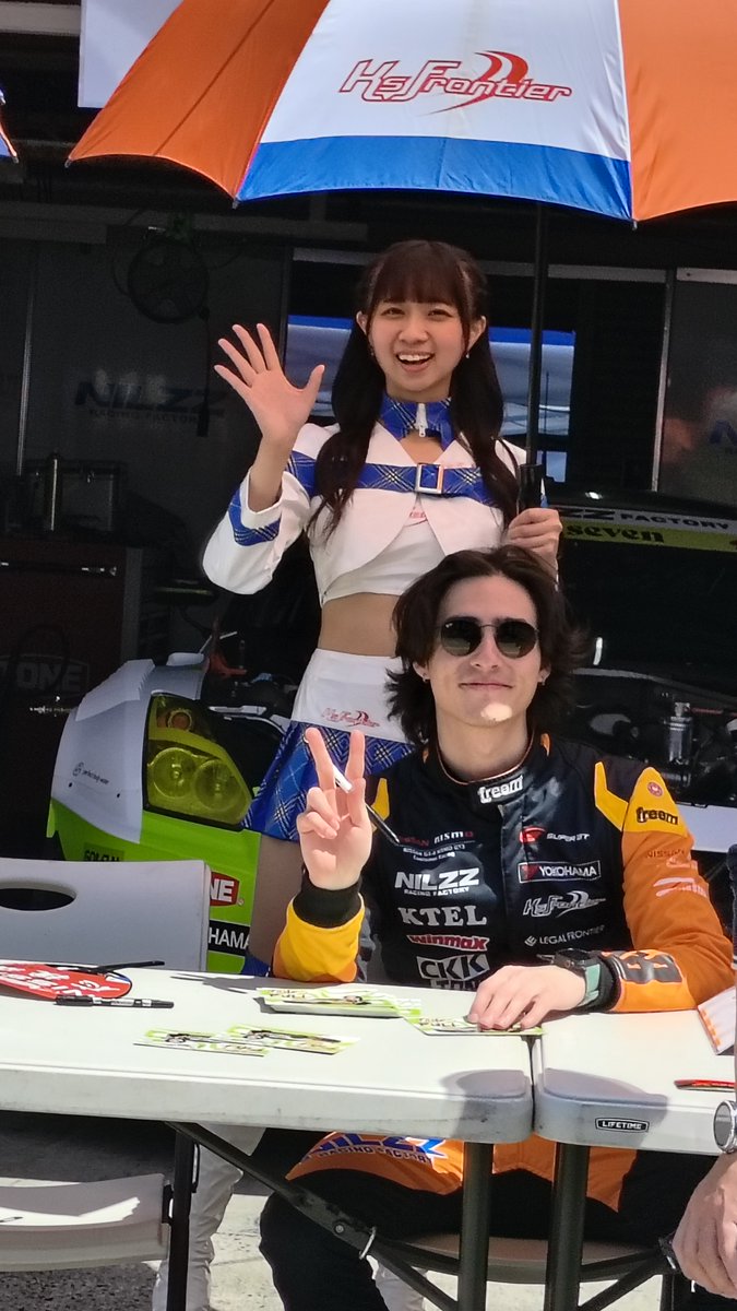 real_pisko04's tweet photo. @norika_8282
@JamesPullRacing
何気にプル選手もカメラ目線だった。w
#SUPERGT
#NILZZ
#KsFrontier https://t.co/pPUsPZK6dz
