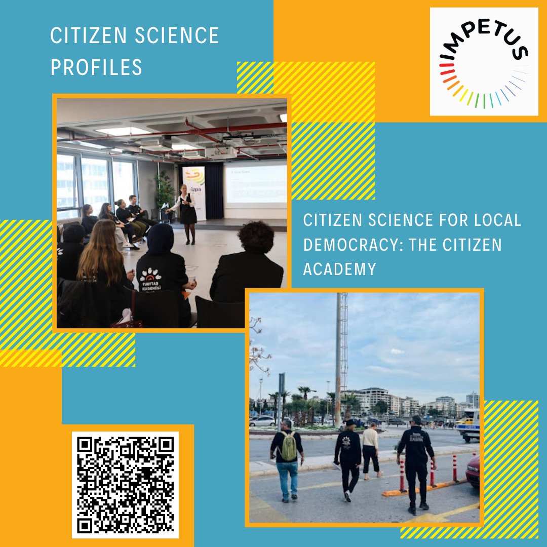 impetus4cs's tweet image. #citizenscience profile

Citizen Science for Local Democracy: The Citizen Academy

Residents in İzmir are becoming Urban Detectives 🔍 

Collecting real data on their city to shape local policy. Citizen science meets democracy. 

impetus4cs.eu/citizen-scienc…

#CitSci #UrbanScience