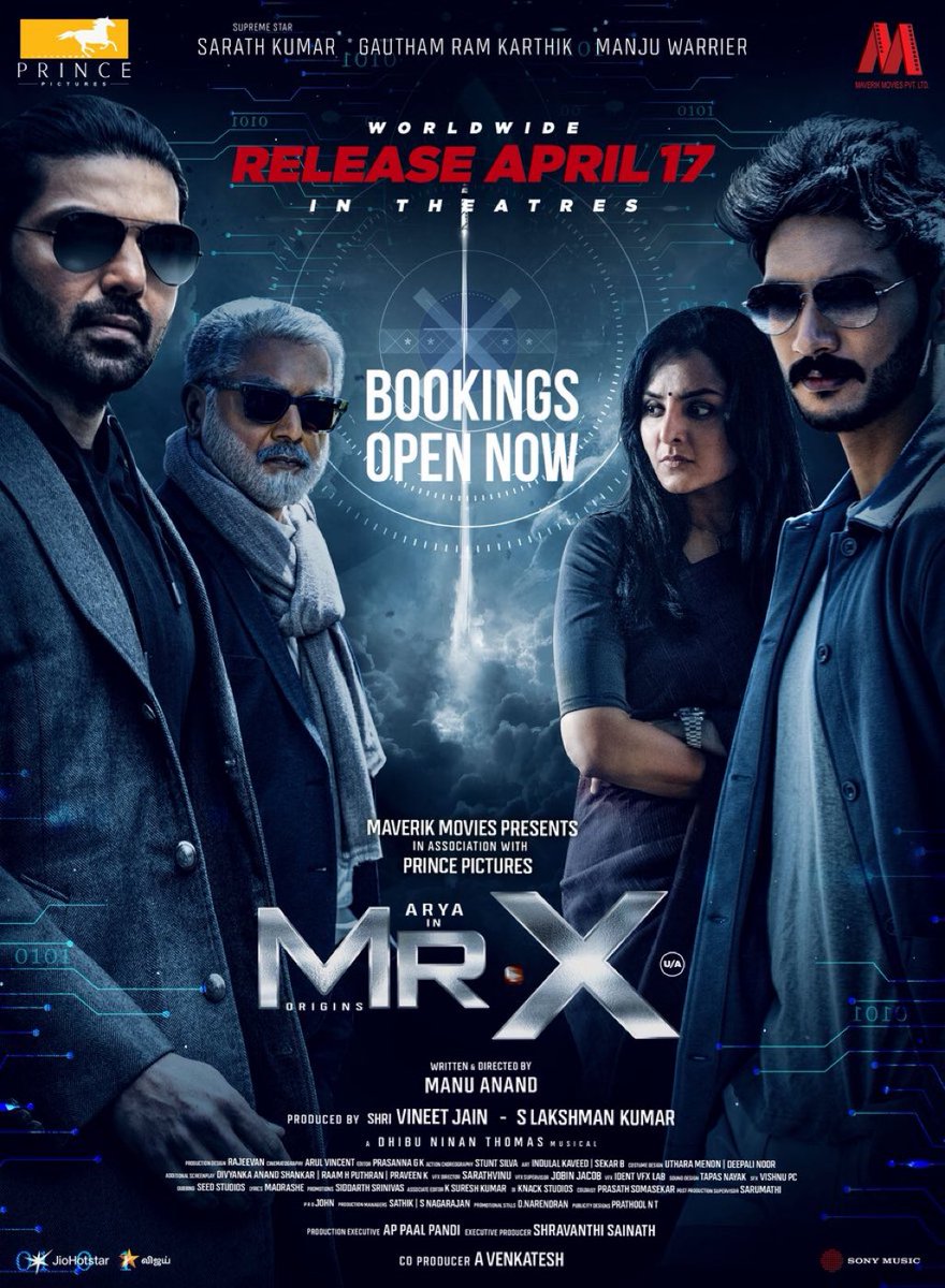 Karthikravivarm's tweet image. #MrX - Bookings open now, get set to catch the spies on the big screens!

Worldwide release in theatres on April 17 🎯