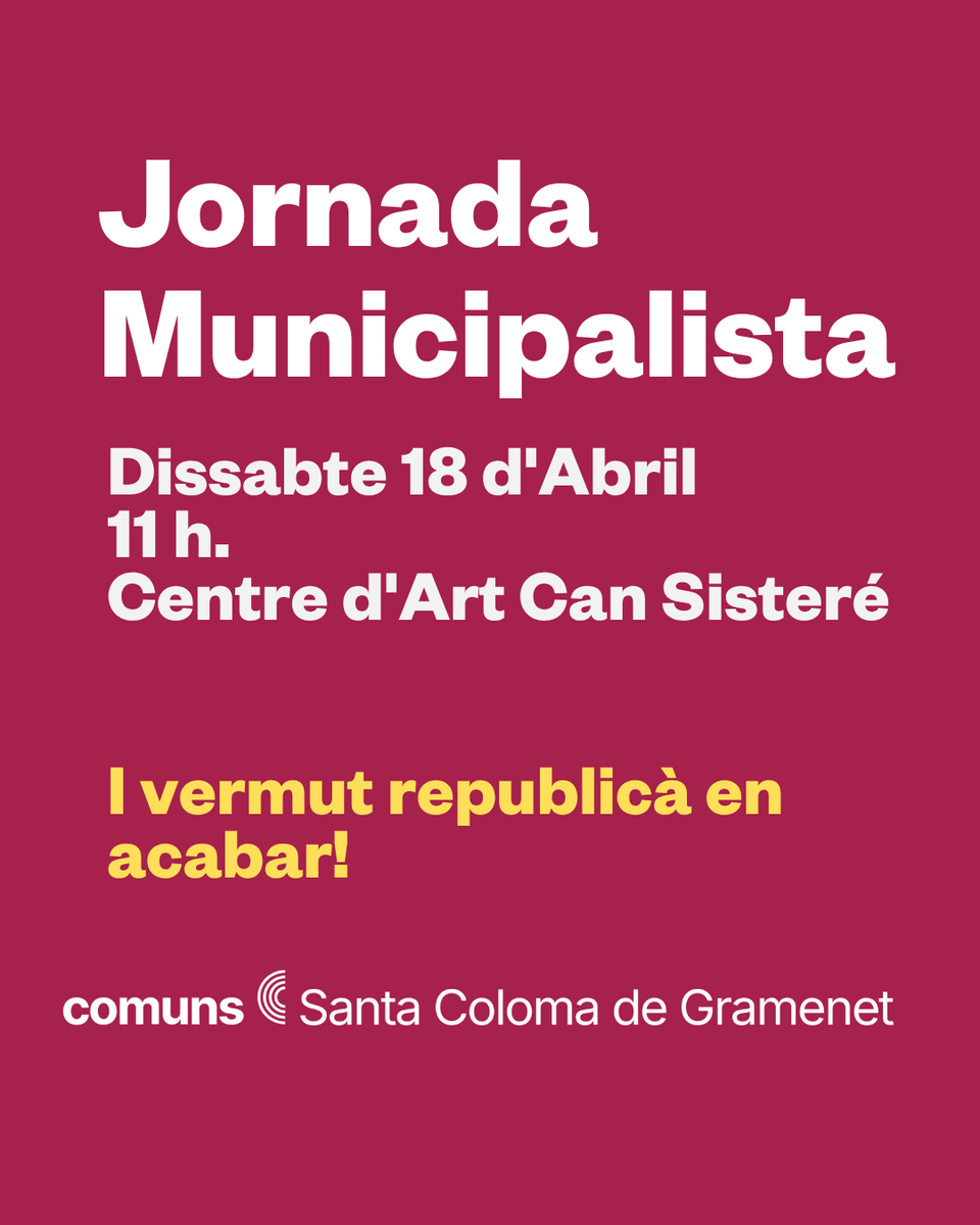 Santa Coloma En Comú tweet media