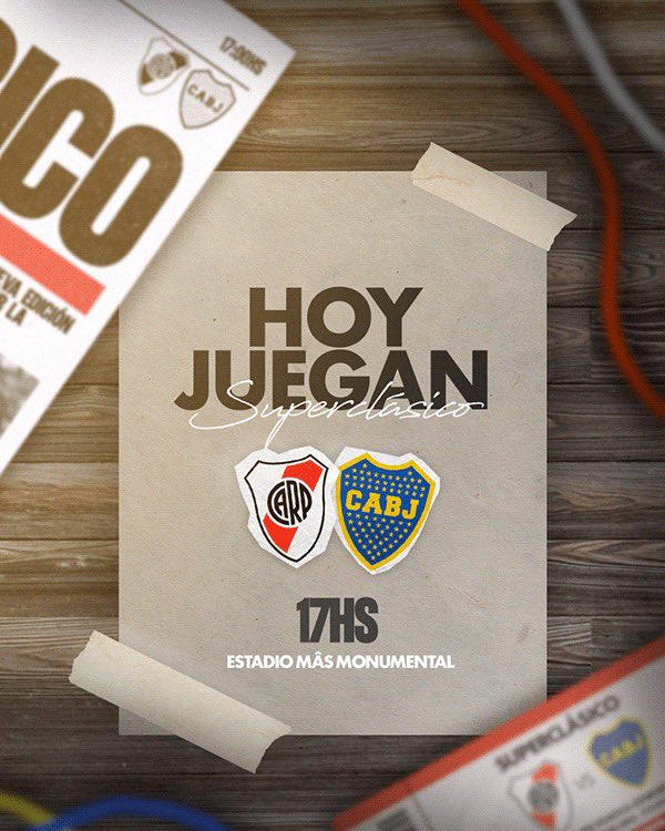 estuve haciendo un par de promocionales para el superclásico y diseñe estas piezas
como saben sigo buscando algun laburo de diseñadora asi que me ayudan un monton con el rt y fav ☝️