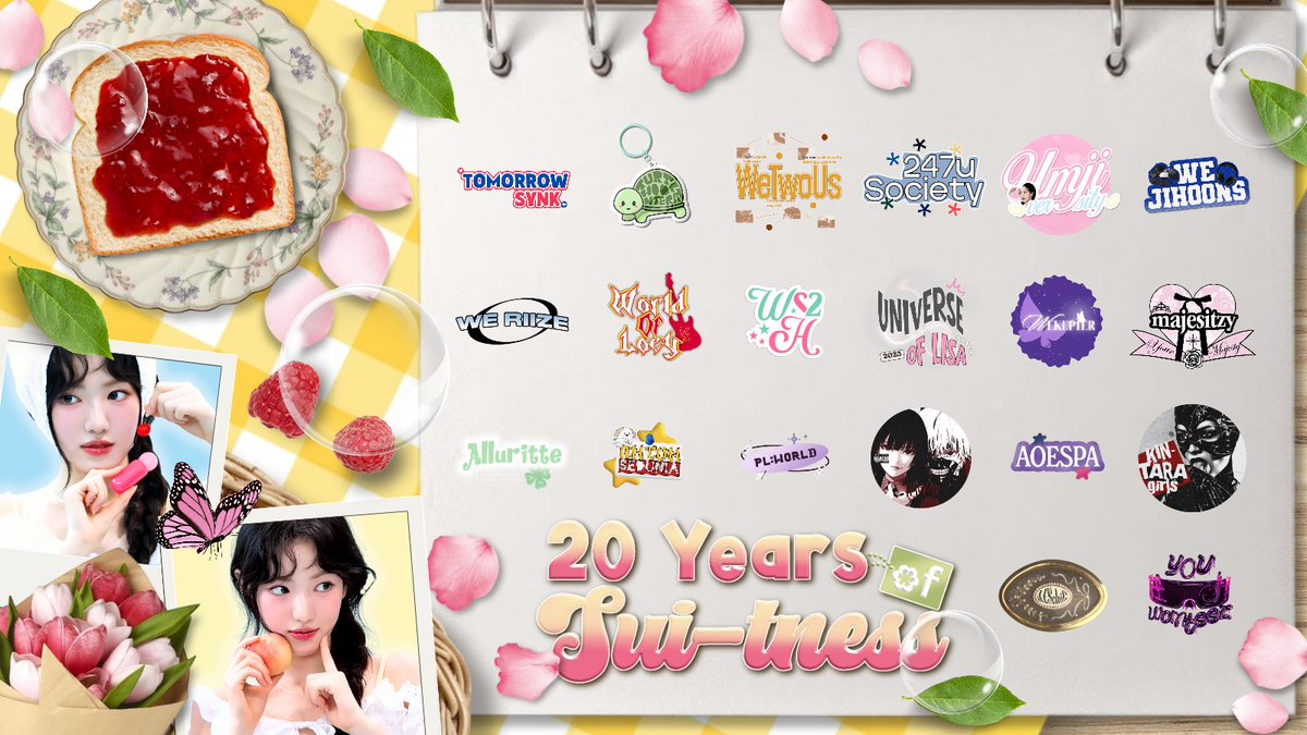 𝜗𝜚... 20 Seasons of Sui-tness 🍀🍓 tweet media