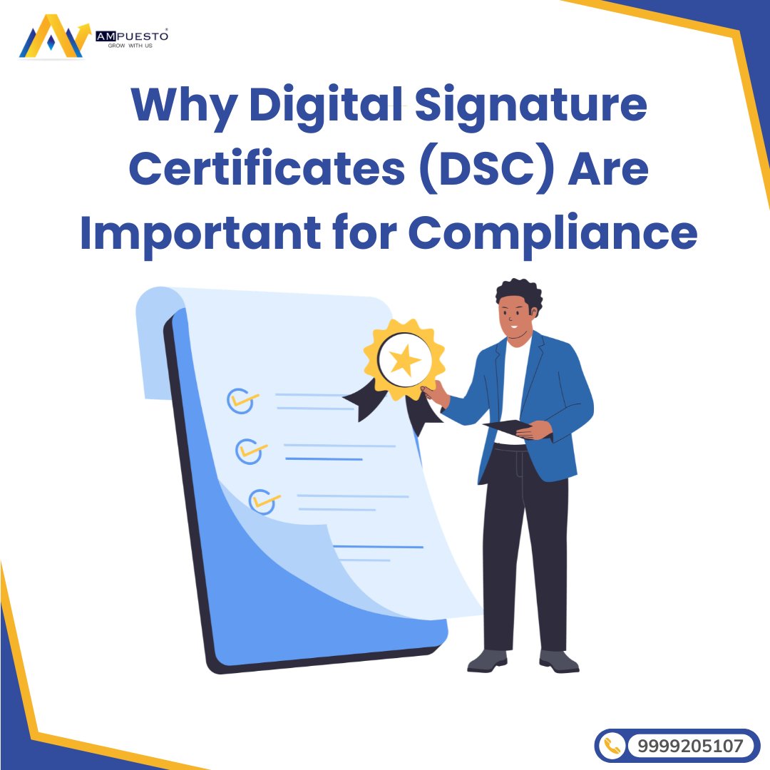 ampuesto_india's tweet image. Why Digital Signature Certificates (DSC) Are Essential for Business Compliance📚

Secure Your Business. Sign Digitally. Stay Compliant.

📞 Contact : 9871526202
🌐 Website : ampuesto.in

#DigitalSignature #DSC #BusinessCompliance #StartupIndia #EntrepreneurLife