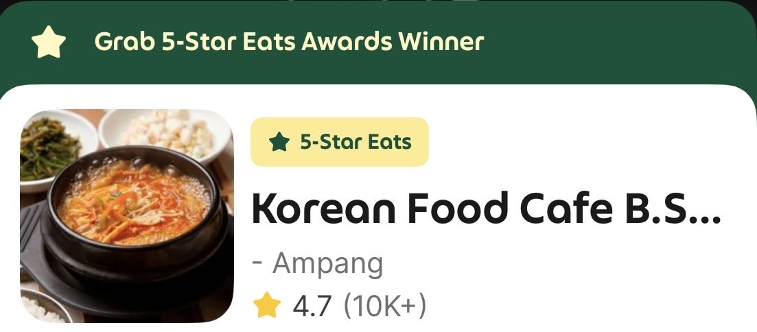 s02ara21's tweet photo. Grabで韓国料理頼むならここがおすすめ
ソルロンタンとキンパ、チヂミも美味しい

プルコギは微妙^_^ https://t.co/Vd8ZOKFqnN