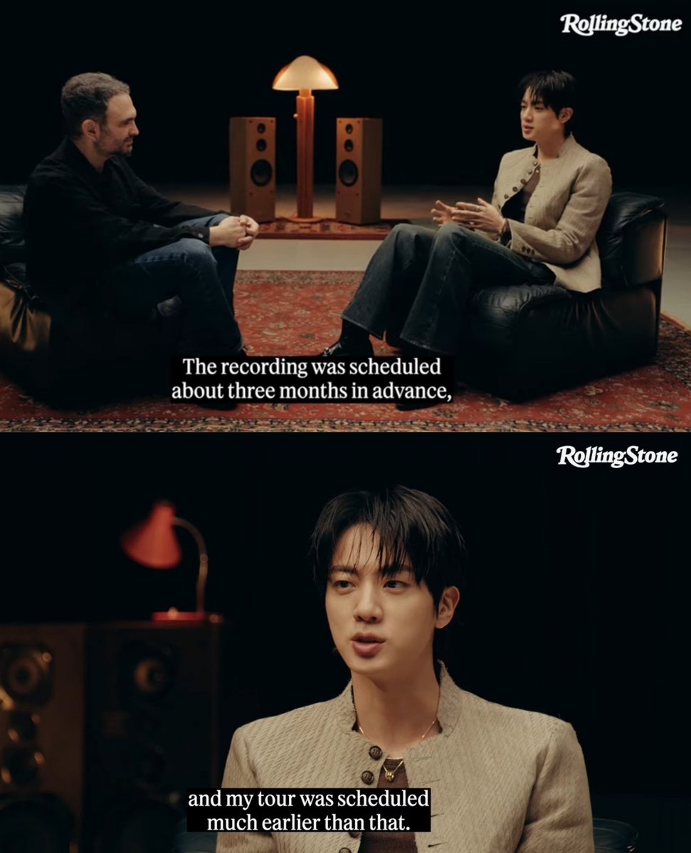 Those who blamed jin for choosing solo tour over group album making looks very stupid rn, bc tour was clearly planed earlier than song camp, what did you expect him to do? cancel the remaining dates and disappoint the fan's who bought his tickets??