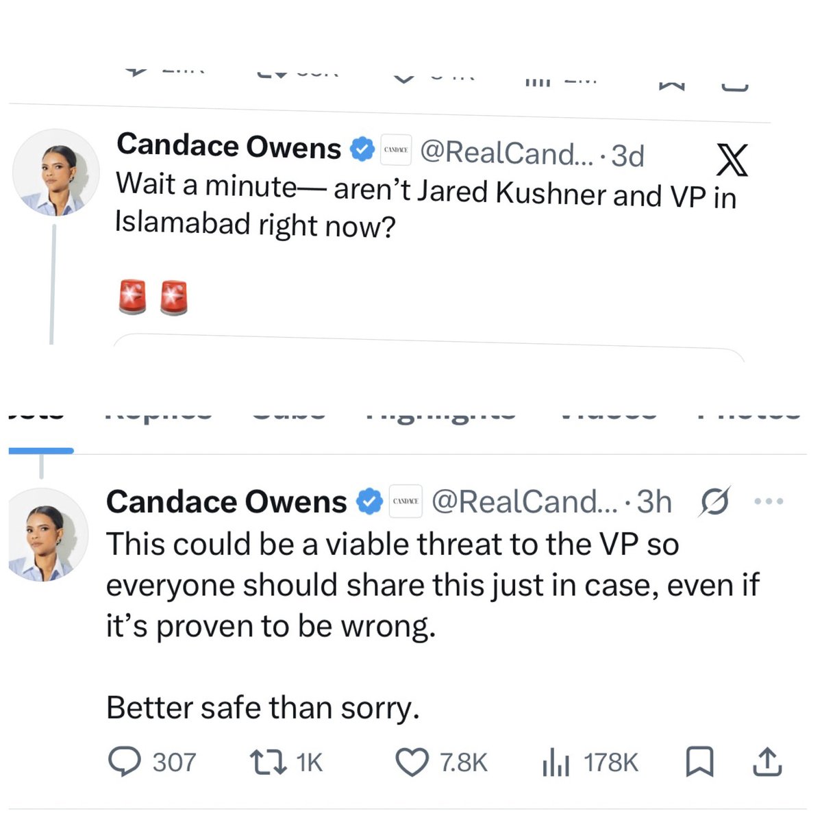 RavenGrace0613's tweet photo. I’m convinced at this point it was Candace behind the doxxing of Erica’s travel plans.  And they have to have some type of intel on it or they wouldn’t have known Erika’s travel plans were being doxxed.  Threats had to be sent or intercepted.  

I also believe one of the biggest insiders  are close to Erika inside TPUsa.  Maybe even close to Vance.   Joe Kent I’m sure had supporters in his department.  And with the Dugin connection it could be foreign entities as well. 

If the FBI will go after some left winged nut jobs in Minnesota then I have to think that they are on who went after Erika just as hard.  

But Elon has to shut this Candace network down on X.   He knows she’s inciting violence.  And she’s using bots and fake accounts to spread it.   Why he’s let it go this far I don’t know.  

But someone else is going to get hurt or murdered if they don’t do something soon.  And I think this X post she did right after Dugin post….she was showing it.  

We know Candace is supplying people with Erika’s home layout and they are watching everything she does and where she goes.  She’s told people.  How that’s not already had her arrested I have no idea. 

I guess I’ll just have to trust the system that they are doing something.  

Candace is extremely dangerous.   So is Tucker.   In many ways.