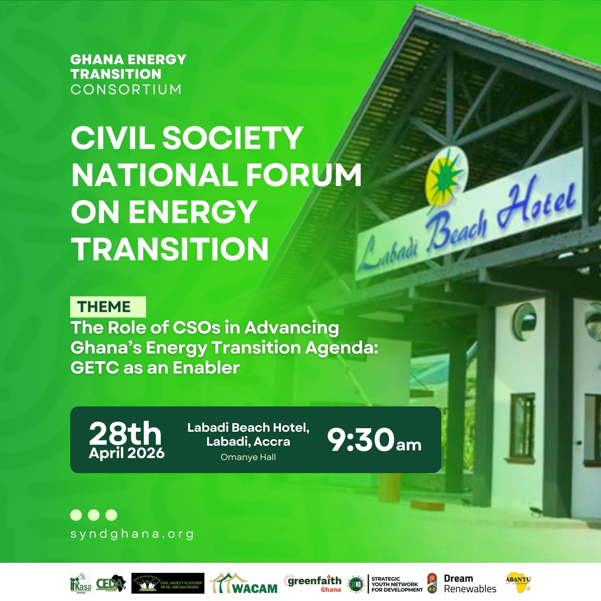 On the 28th of this month, we are gathering for Ghana’s first-ever conference solely dedicated to energy transition.

The GETC Annual Forum is where the future of energy in Ghana takes center stage — focused, intentional, and action-driven.
Be part of the shift.

#GETC2026
