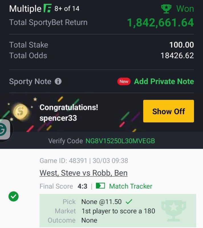 NimiWest8893's tweet photo. Mhen just opened my sporty and saw this huge win🥹💃💃💃💃💃😩😩😩😩
Jesus
Omo, it still feels like a dream. My consistency has finally paid off
Thank you God🥹😩😩
Somebody pinch me please
May you have a big boom like me soon🥹🤲 https://t.co/b8fyaat9qu