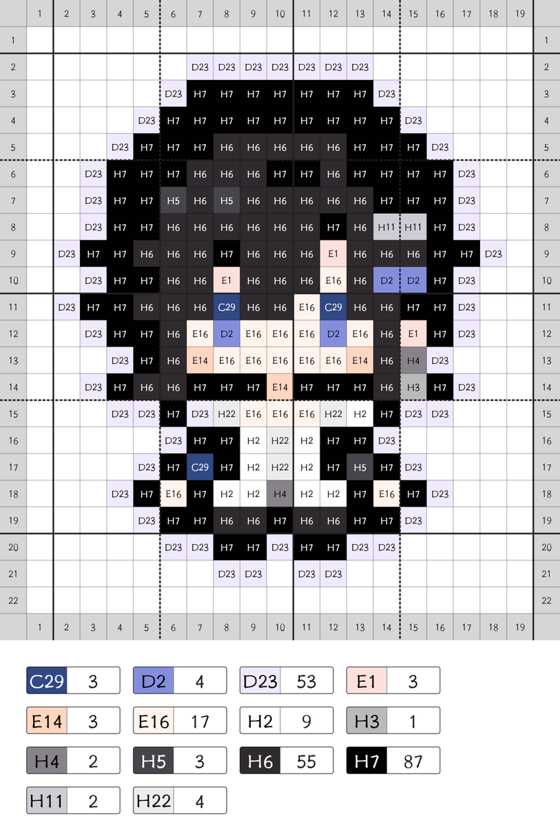 Pluto38931160's tweet image. #ur_ärt #dear_u_san 
awwww萌我一跳
把图纸公开了，大家可以拿去拼～