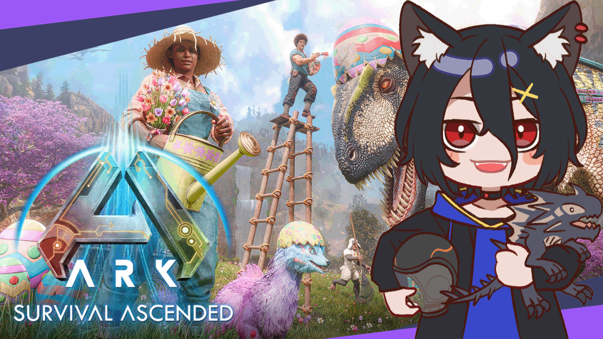 20時からのんびりやりましょか～！

【公式PvE ASA】イースターイベント延長だってね！【おうかみ/ARK: Survival Ascended】 youtube.com/live/CBGxGmp0A… <a href="/YouTube/">YouTube</a>より