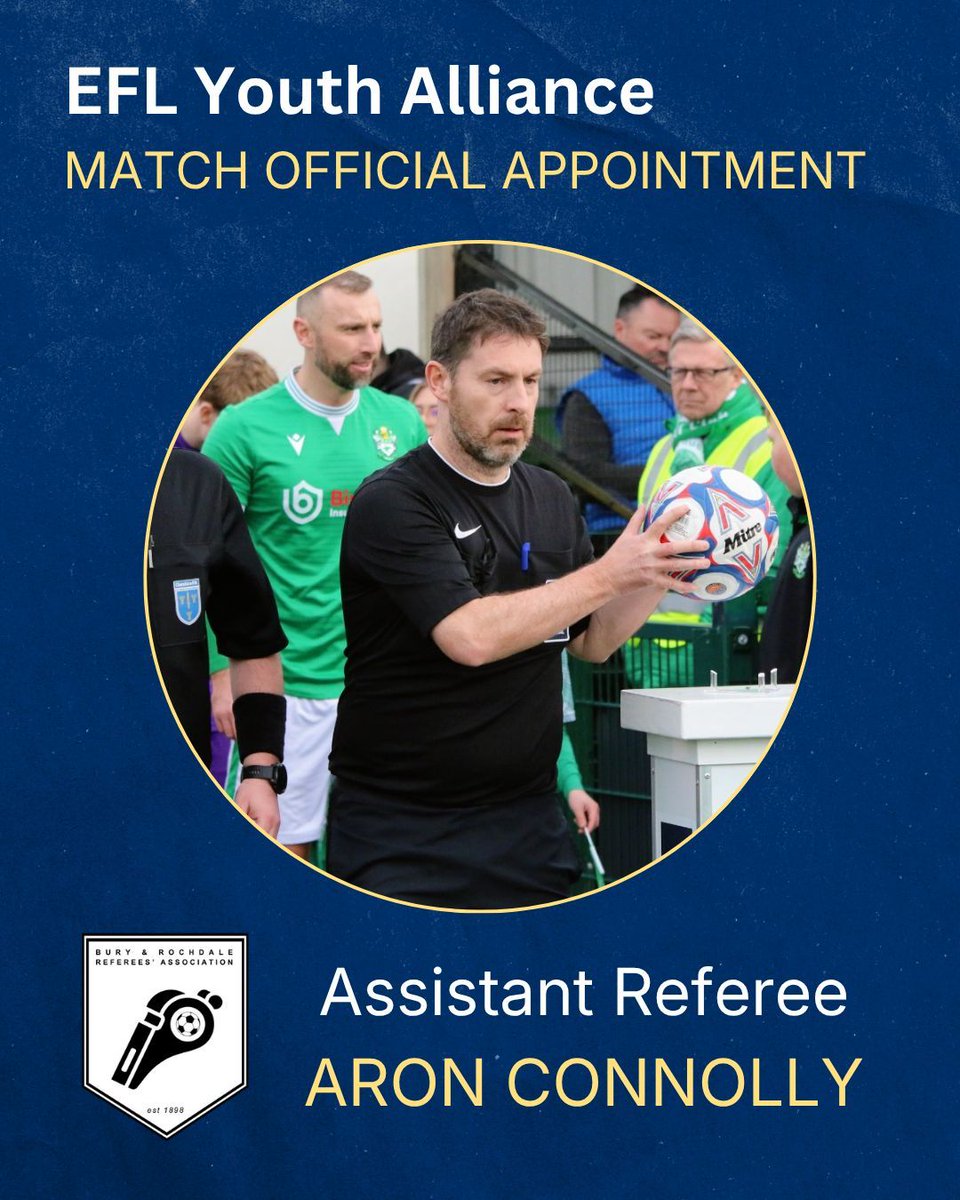 Bury and Rochdale Referees tweet media