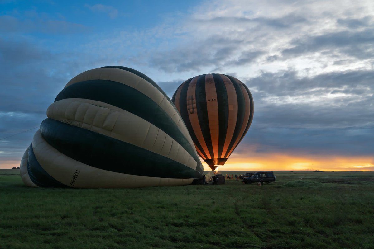 NovakAdventures's tweet image. Sunrise over the Serengeti… from a hot air balloon 🎈
Wildlife below. Champagne after.
Bucket list: confirmed.
#Safari #Serengeti #Travel