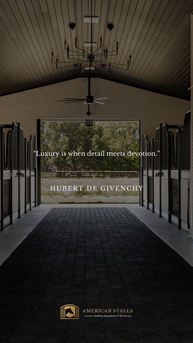 AmericanStalls's tweet photo. Luxury is when detail meets devotion.
#QuoteoftheDay #QOTD #GoodMorning #Motivation #Inspiration #deGivenchy https://t.co/9c6cxfMyYd