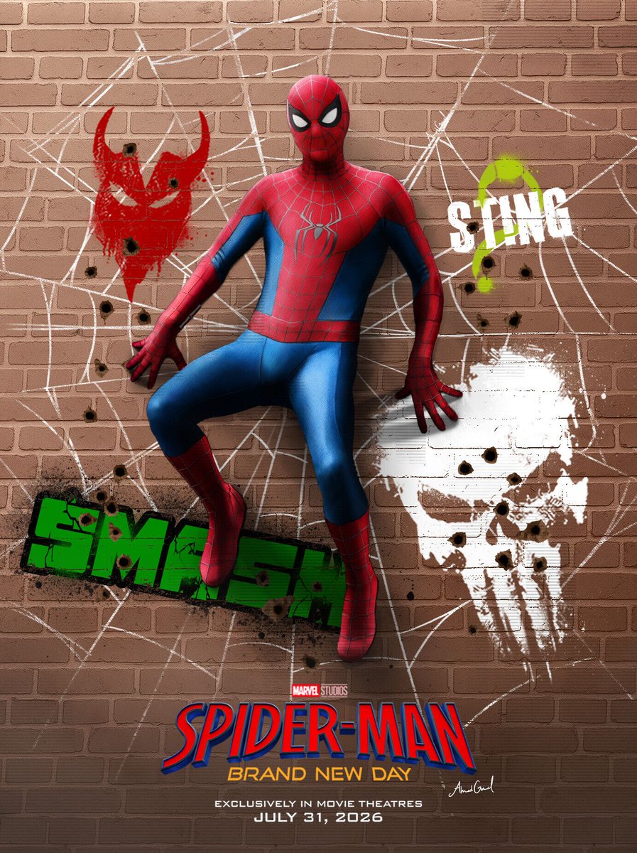 PosterSpy's tweet photo. 🕸️ Are you excited for Spider-Man: Brand New Day? We are, and so are our members! 🕸️ 

🎨 @ClemsGraphics, @ryanredsgn, @Jimmyarts2009, PRO Member @nunosarnadas

#SpiderManBrandNewDay https://t.co/2LrSDzP2Ve