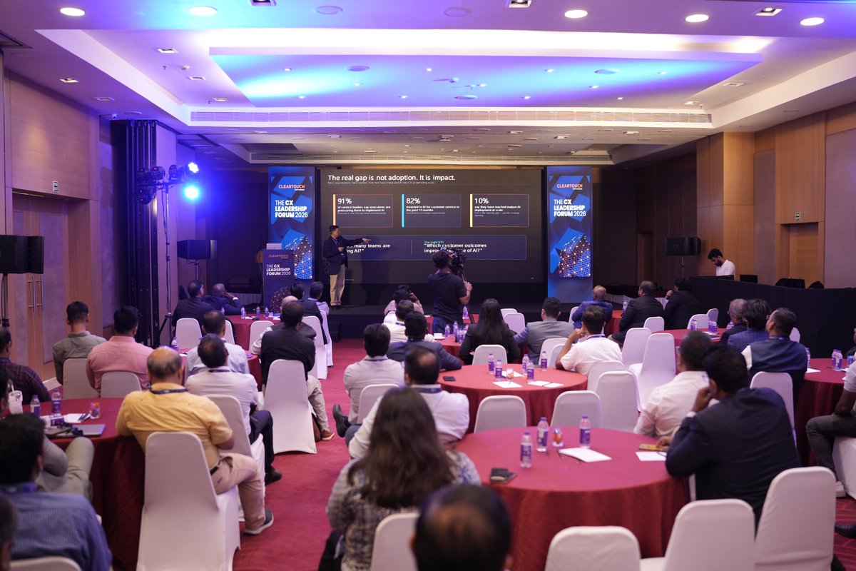 ClearTouchIn's tweet photo. At ClearTouch's invite-only 10-year celebration, keynote speaker Rinoo Rajesh addressed a question the entire industry is wrestling with: Are Indian CX leaders ready for AI-led enforcement? https://t.co/Wo9nUAOOPL