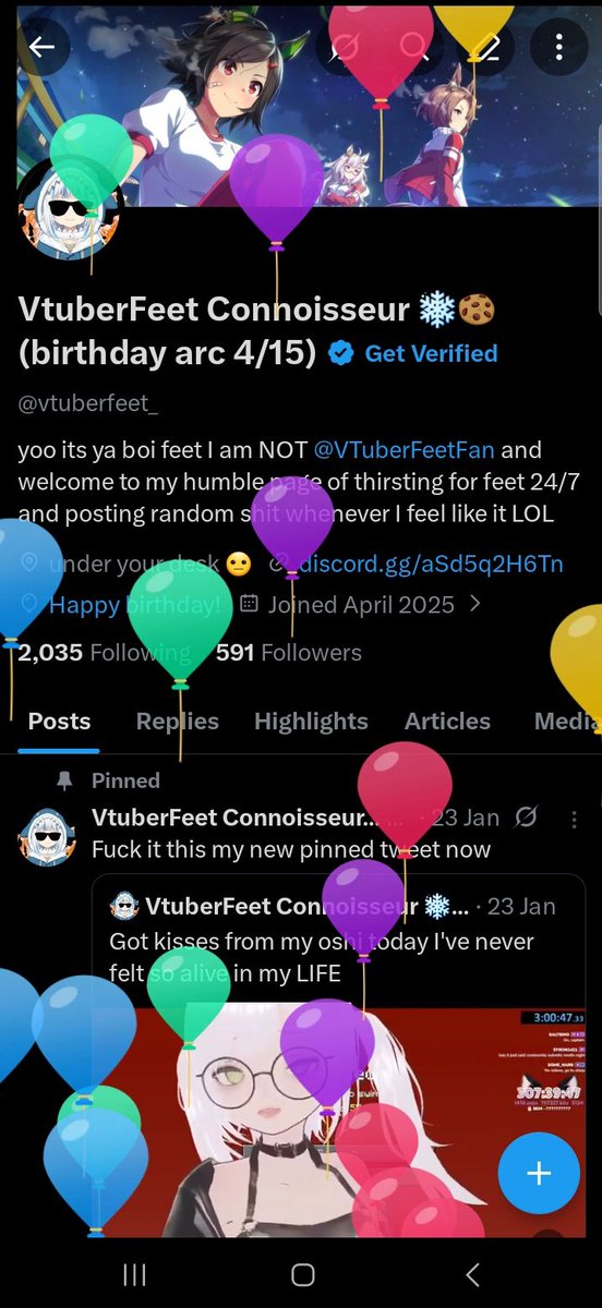 vtuberfeet_'s tweet image. Hehehehe bawoons :D