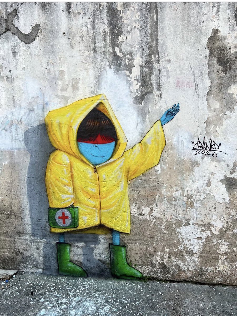 lovestreetart22's tweet image. Cranio’s  mural in São Paulo, representing the indigenous people from Brazil (Photo by Artist).
#StreetArt #Cranio #Brazil