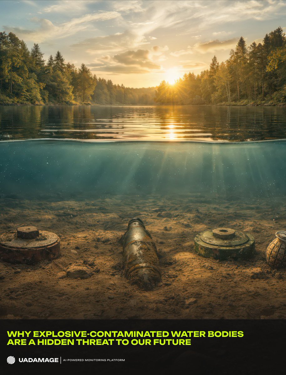 UaDamage's tweet photo. 🌊 Water bodies may also be affected by explosive hazards.
Unlike land, underwater risks shift and are harder to detect, impacting communities and ecosystems.

This remains a complex area where approaches evolve. UADAMAGE is exploring it.

Learn more: https://t.co/YvoXwyvWRN https://t.co/7DRarTWVo9