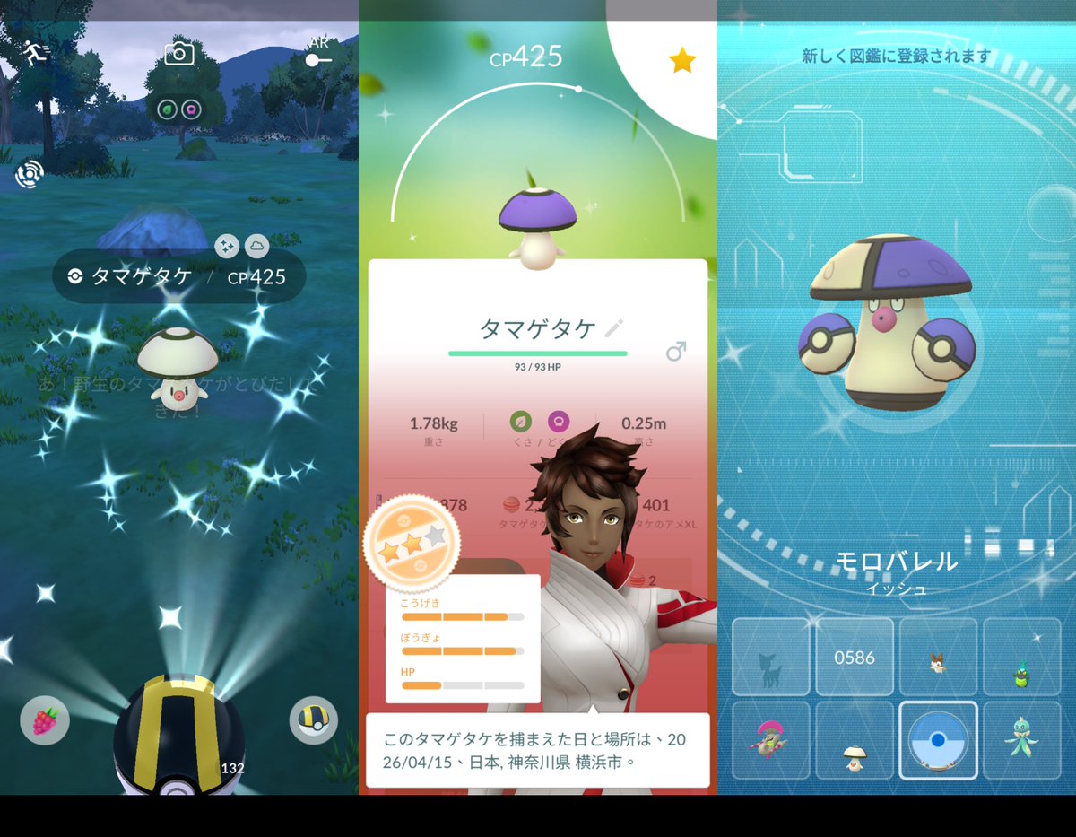 PikachuYokohama's tweet photo. Today's shiny.
I'm so happy to have gotten so many!

大量ゲットで嬉しいな！

#PokemonGo #shiny #Smeargle #Castform #Litten #Groudon #Foongus #PokemonGOfriend #ポケモンGO #ドーブルル #ポアルン #ニャビー #グラードン #タマゲダケ #今日の色違い https://t.co/v1F09NQrPs
