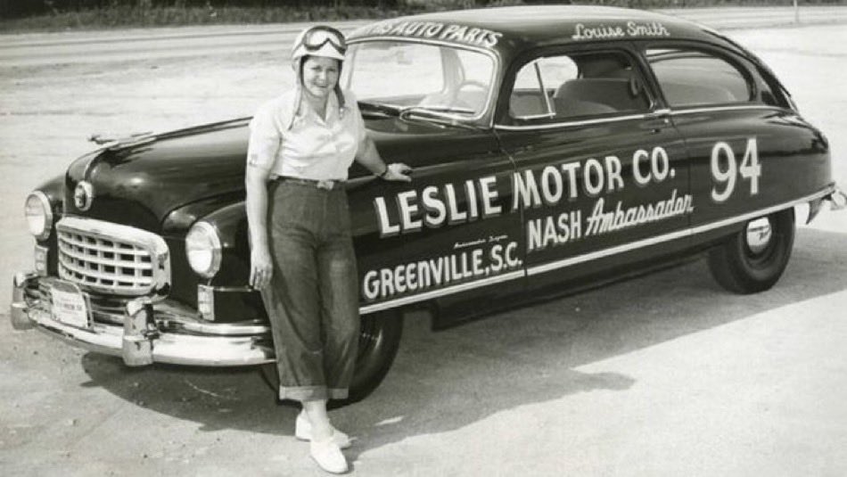 LegendsNascar's tweet image. Remembering Louise Smith today

7/31/1916 - 4/15/2006 #RIP

Louise Smith, of Greenville, SC, won 38 modified races in 11 seasons. She drove her first stock car race at Daytona Beach in 1947.

#TheFirstLadyOfRacing 🏁