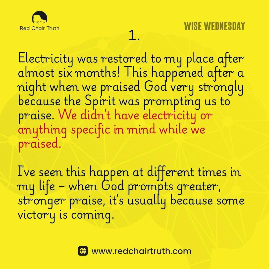 redchairtruth1's tweet image. Not every act of praise begins with a reason. Sometimes, it begins with obedience… and the reason follows.

Learn the power of obedience this Wise Wednesday.

#RedChairTruth  #WiseWednesday  #GospelQuotes #ChristianQuotes #QuotesbyItaUdoh #RCT #ItaUdoh