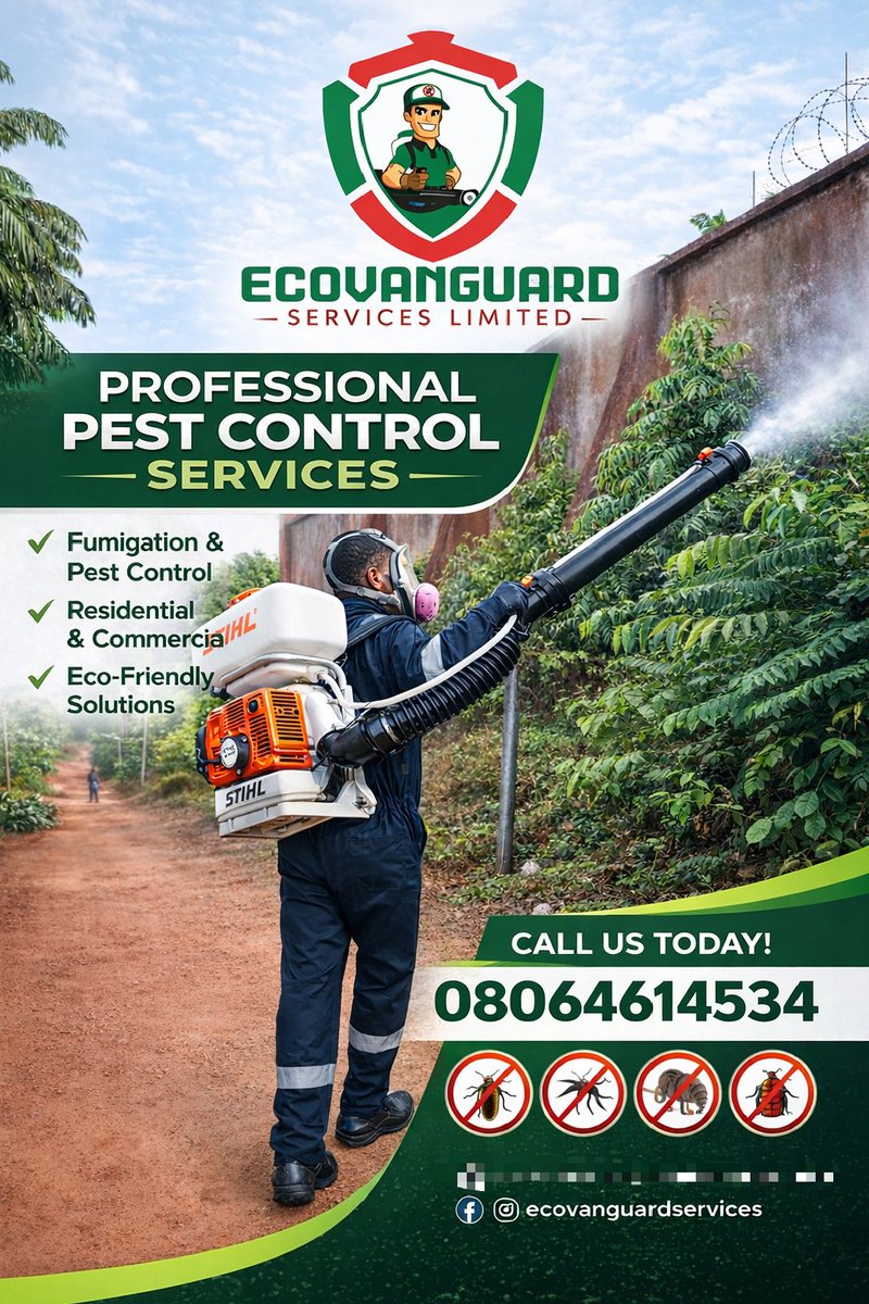 AutaDiginsa2's tweet photo. Safe, effective, and reliable solutions tailored to keep your environment pest-free.
Call us today for fast response and guaranteed peace of mind.
#Decontamination #Fumigation #EcovanguardServices #FacilityManagement #pestcontrol https://t.co/bj3f2mIG9G