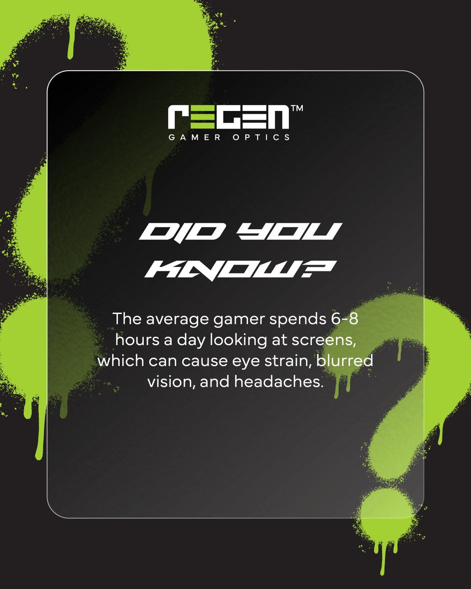 RegenOptics's tweet photo. Hours of gaming can take a toll on your eyes. 🎮

Strain, blur, headaches… it adds up.

REGEN™ glasses help you stay comfortable and focused. 👓

Explore 👉  https://t.co/FNIMmS5rNz

#RegenOptics #GamingGlasses https://t.co/1swIuEGd7B