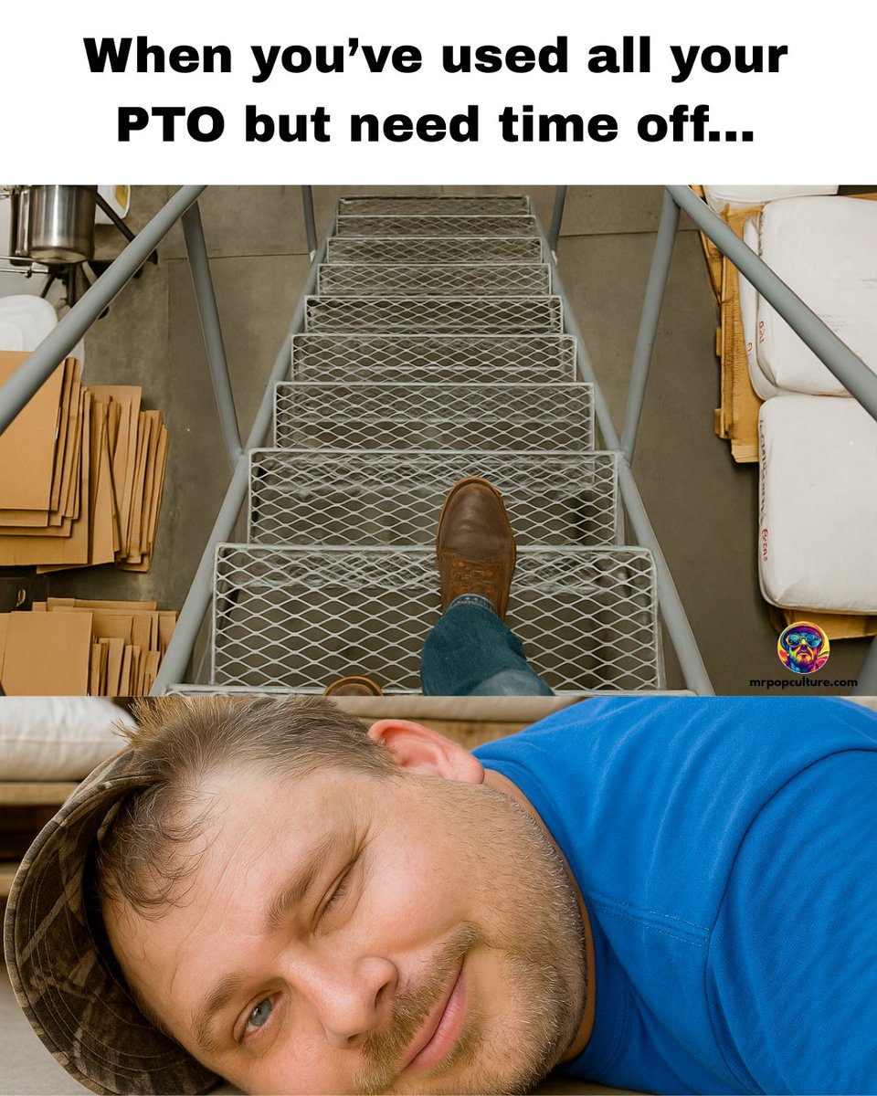 itsmrpopculture's tweet image. When your PTO is gone, but your ability to “accidentally” miss one step on the stairs is still fully funded.
Not saying I’m planning anything… but if I suddenly email, “Per my last fall,” just mind your business. 😂
#PTOProblems #NeedADayOff #WorkHumor #OfficeHumor