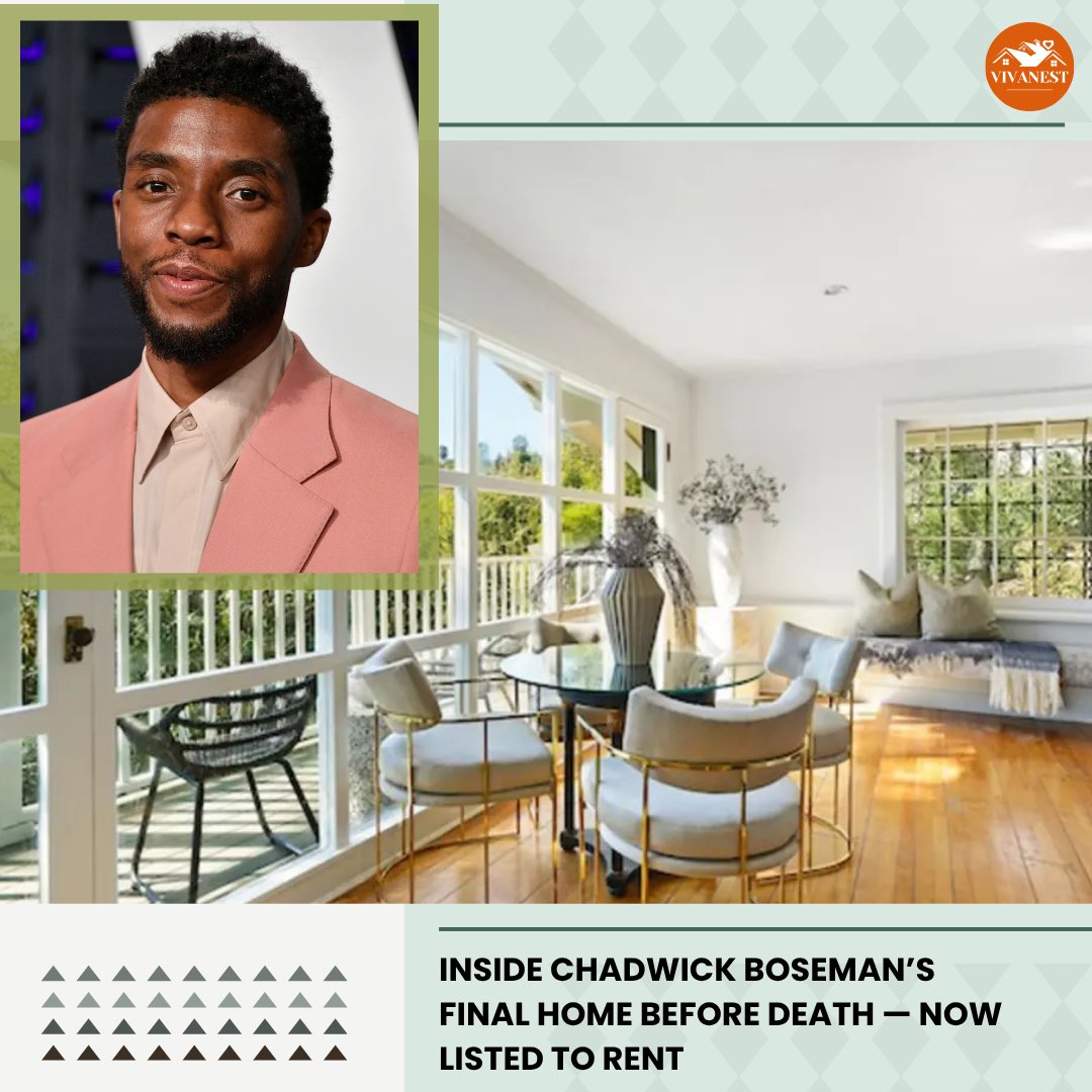 vivanest_home's tweet image. Step inside the soulful sanctuary of Chadwick Boseman — a home filled with quiet elegance and powerful legacy.
This deeply personal space, now available to rent, reflects both serenity and strength in every corner.

#ChadwickBoseman #LuxuryLiving #HollywoodHomes #LegacyLiving